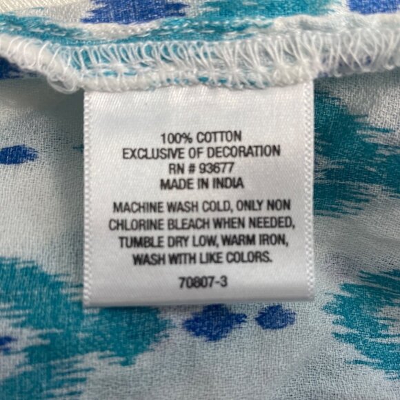 St John’s Bay Women's Teal Blpuse Sz PXL - NWT - Picture 6 of 10